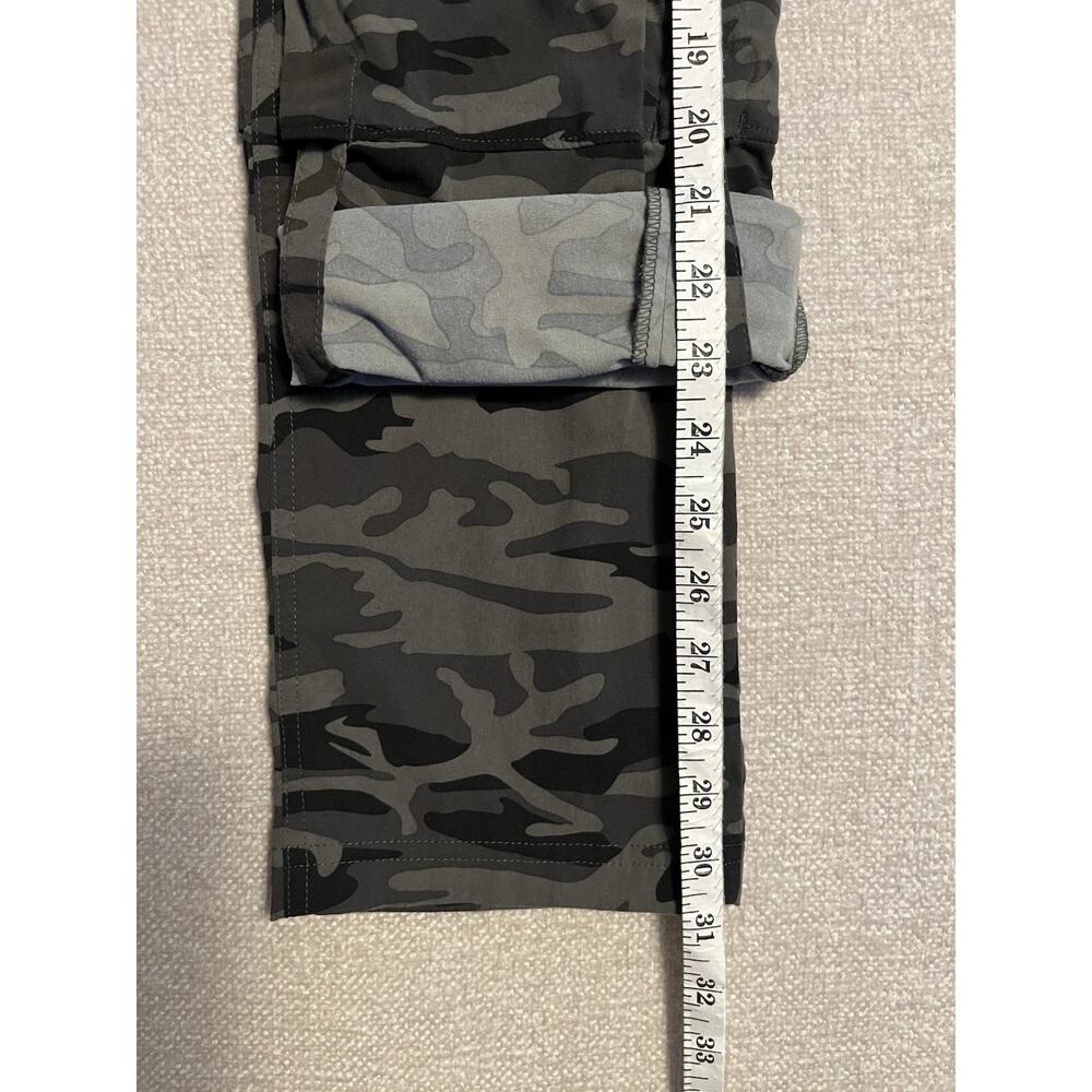 Columbia Camo Pants Womens 4 Green Hiking Utility Trail Omni-Shield Roll Tab Hem - Picture 14 of 14